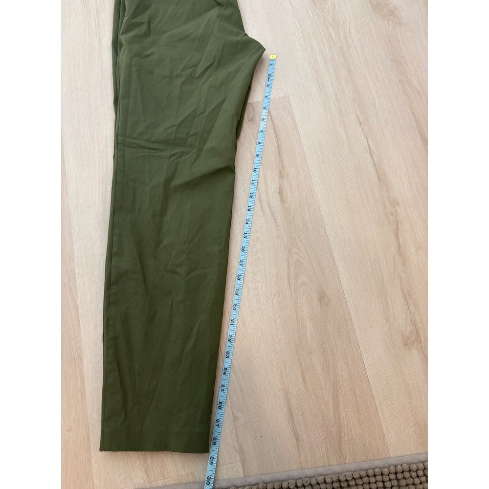 Alfani Skinny Pants Womens 12 Olive Green Tummy Control‎ Stretch Trousers Office - Picture 12 of 12